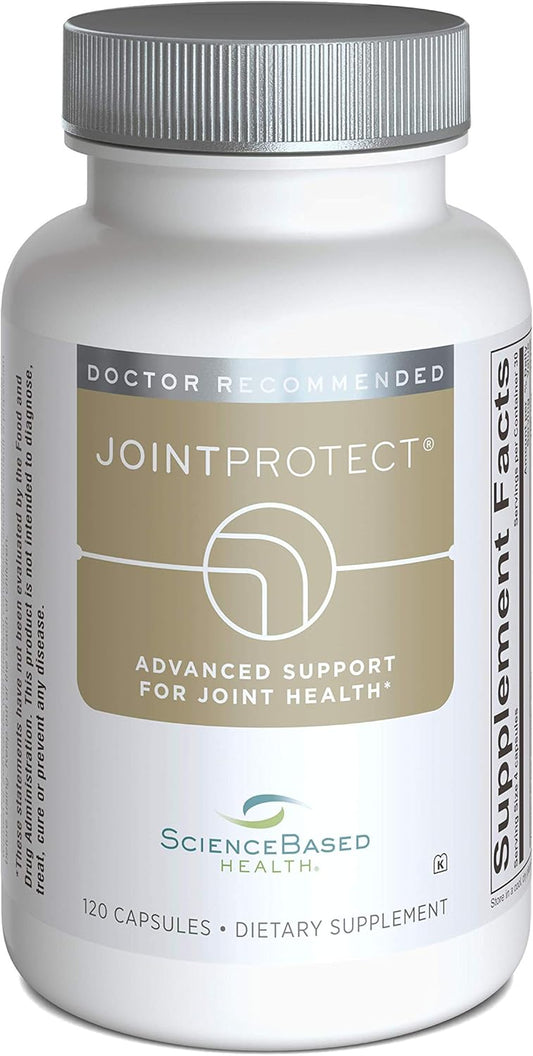 ScienceBased Health JointProtect - Advanced Joint Support Formula with Glucosamine, Boswellia, Curcumin, Vitamin C - 120 Caps