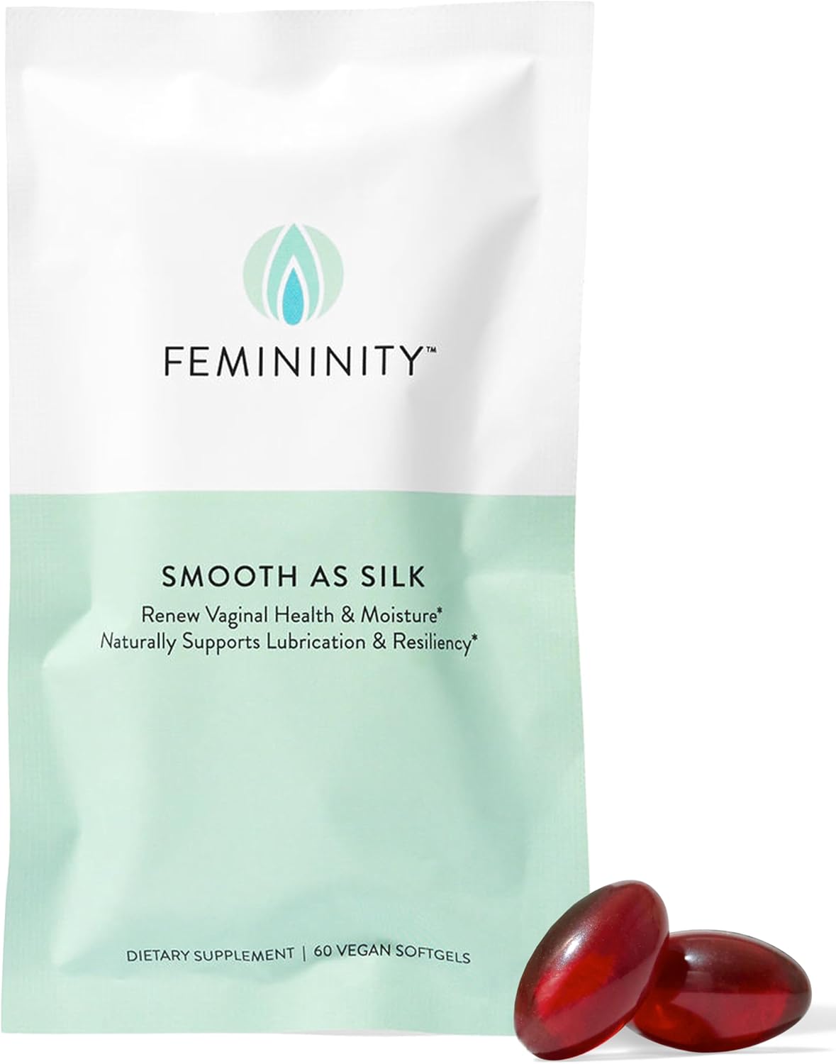Sea Buckthorn Oil Softgel Supplement for Vaginal Dryness - 30-Day Refill with Omega 7, 3, and 9 (60ct)