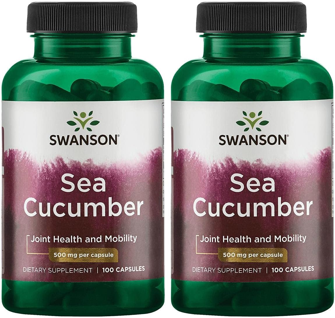 Sea Cucumber Supplement for Joint Health & Mobility - Supports Cartilage Protection - 100 Capsules x 500mg (2 Pack)