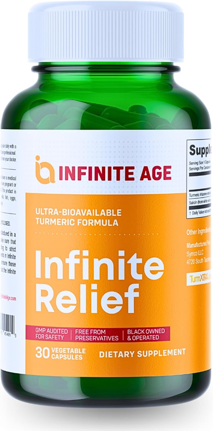 Sea Moss Advanced 1250mg & Infinite Relief Joint Support Supplement 250mg Bundle - USA Made Wellness Products