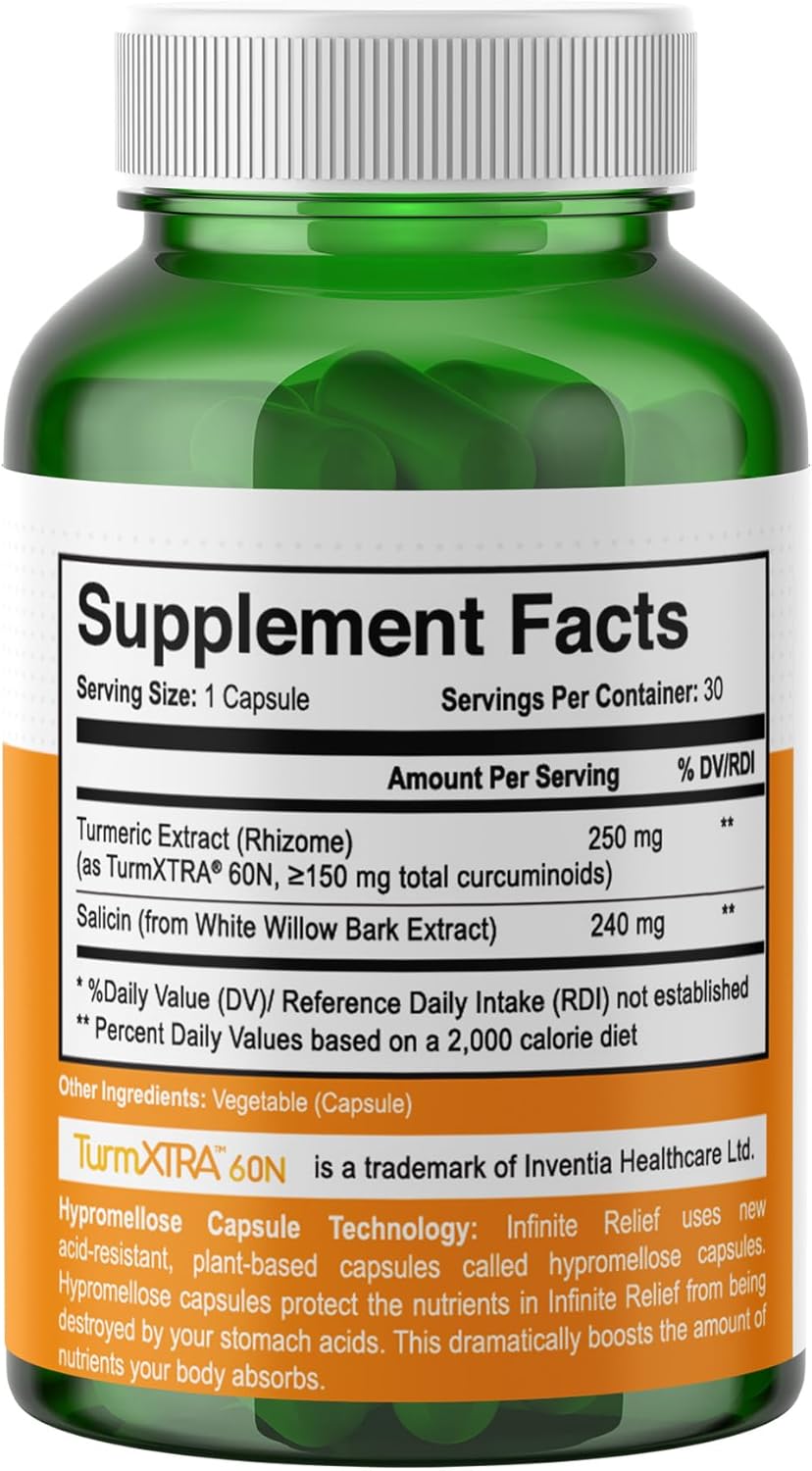 Sea Moss Advanced 1250mg & Infinite Relief Joint Support Supplement 250mg Bundle - USA Made Wellness Products