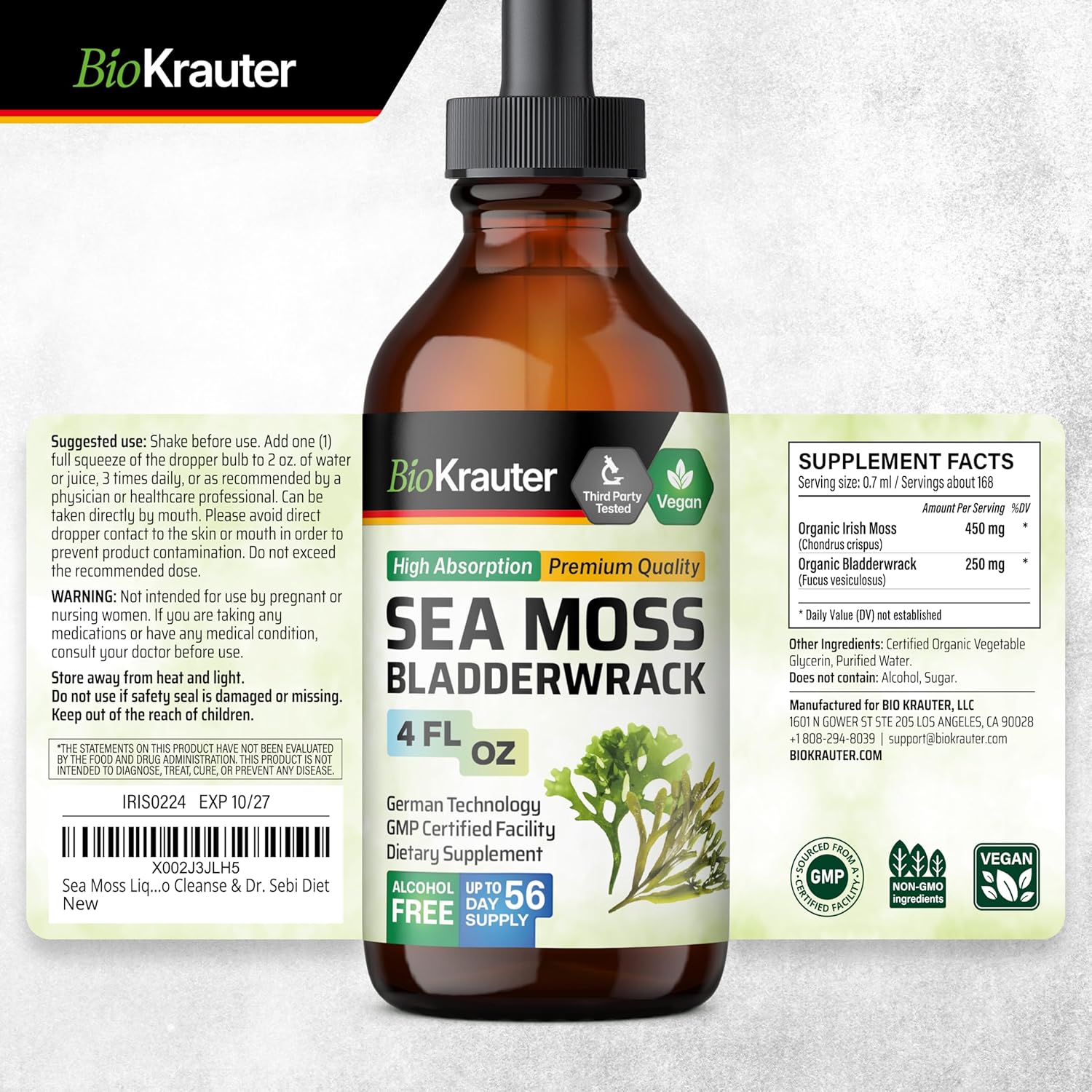 Sea Moss and Turmeric Tincture Bundle - 4 Fl. Oz. Each