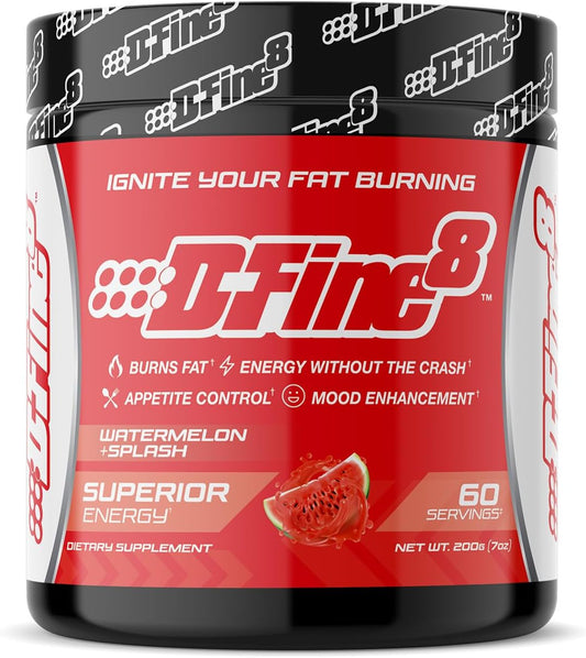 Senactiv Energy Powder with Thermogenic Pre-Workout Boost - Sugar Free, Watermelon Splash Flavor, 300mg Caffeine, N-Acetyl-L-Tyrosine, Endurance & Focus Support