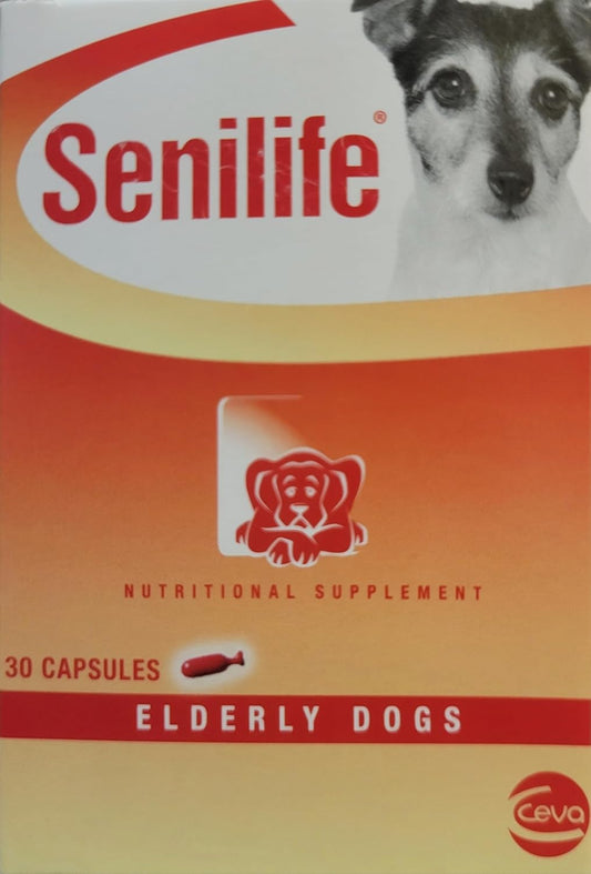 Senilife Nutritional Supplement for Elderly Dogs - 30 Capsules - SEGMINISMART CEVA Animal Health D59010B