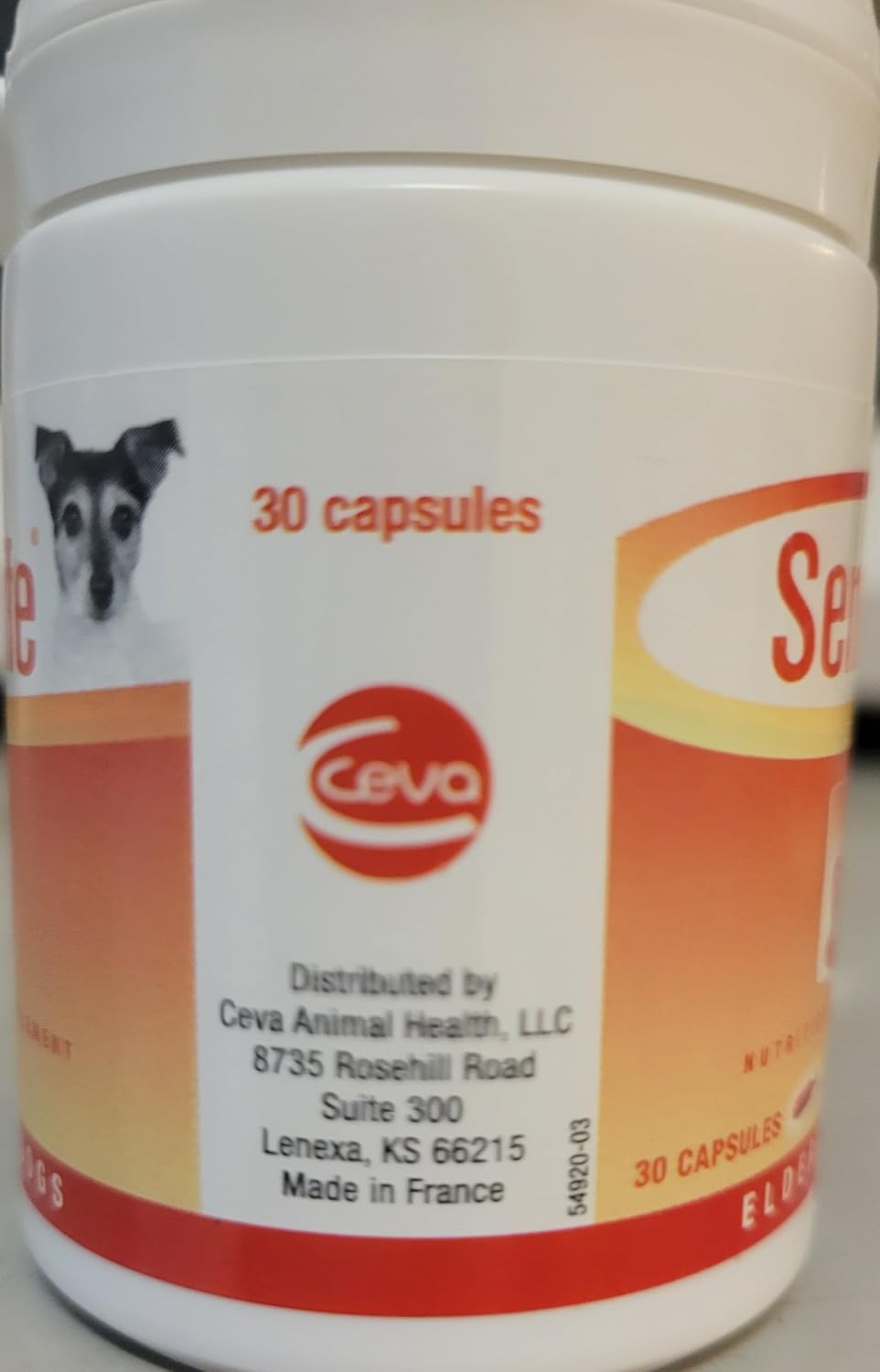 Senilife Nutritional Supplement for Elderly Dogs - 30 Capsules - SEGMINISMART CEVA Animal Health D59010B