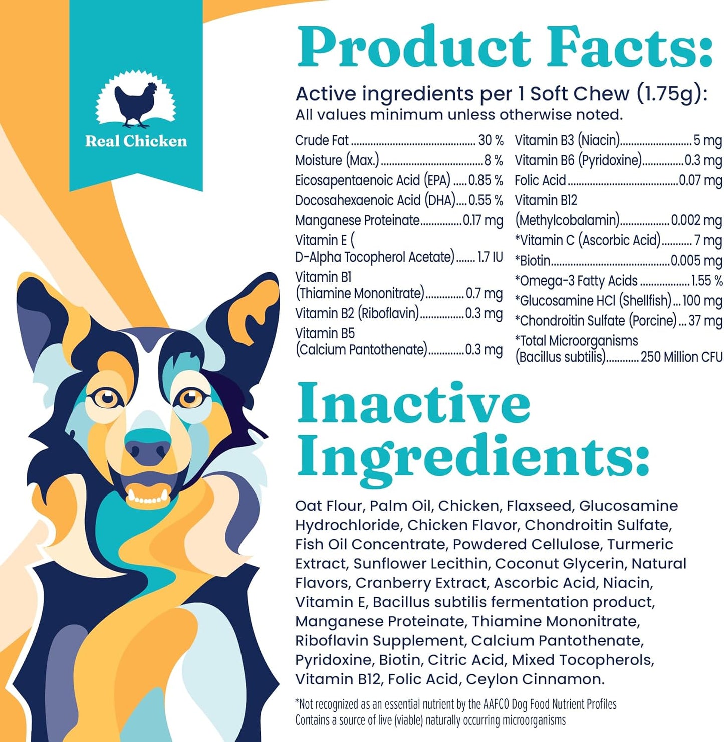 Senior Dog Multivitamin Chewable Supplement - PetVites Solid Gold Dog Vitamins with Vitamin C, A, B12, E, Probiotics, & Antioxidants for Immune & Digestive Health (120 Count)
