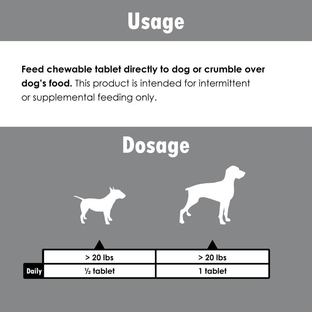 Senior Dog Supplement with Vitamins, Minerals, Nutrients - Support for Bone, Joint, Energy, and Immune System - 100 Chewable Tablets