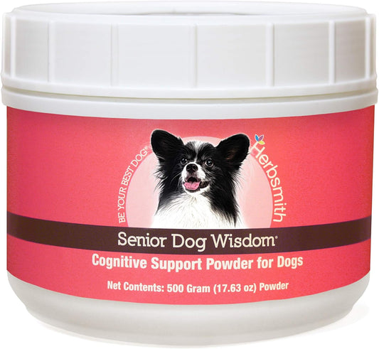 Senior Dog Wisdom Supplement with DHA for Dog Dementia & Brain Health - 500g