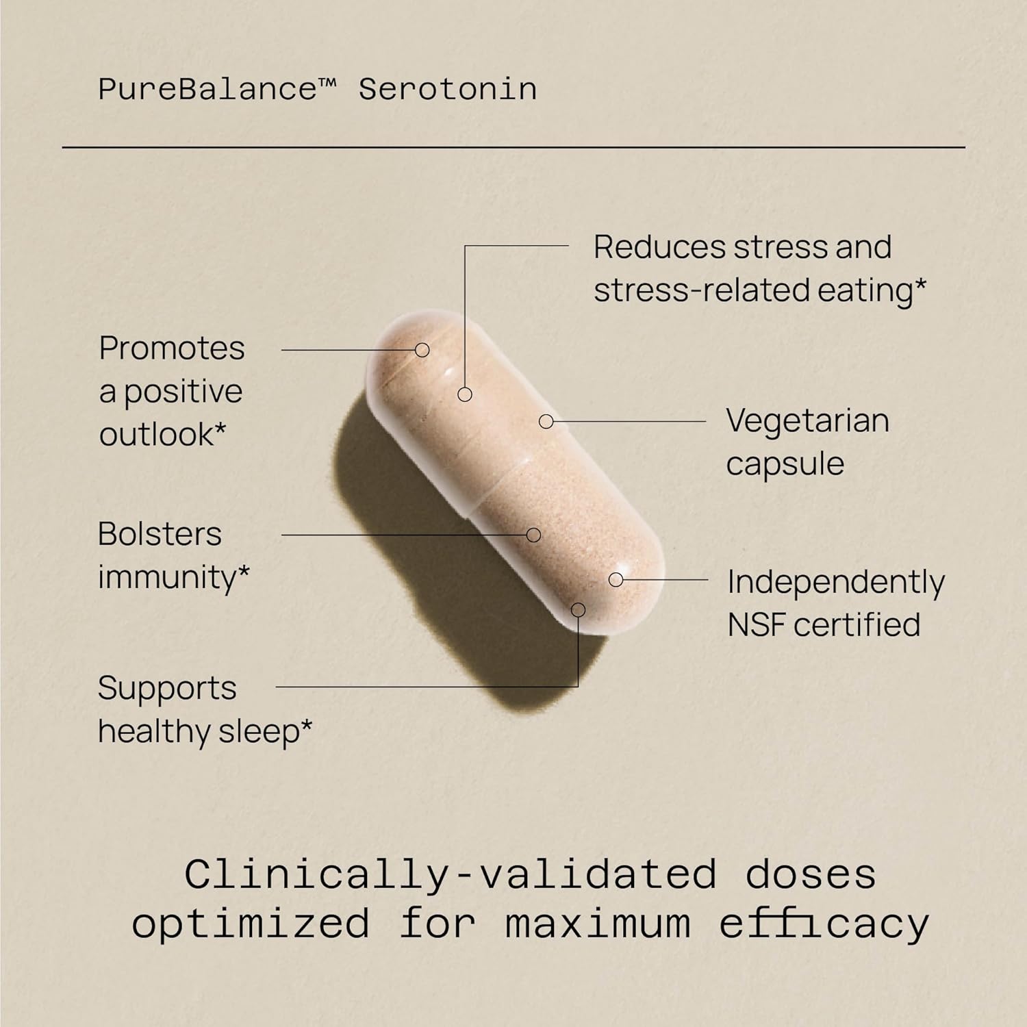 Serotonin & Cortisol Support Supplement with 5-HTP, Venetron, Sensoril, Vitamin D3 & L-Theanine - 90 Capsules for Better Quality of Life