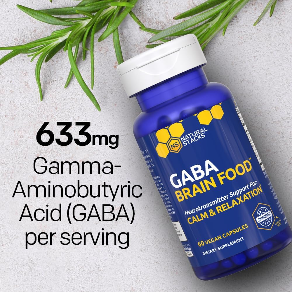 Serotonin & GABA Brain Food Bundle - Boosts Mood & Calmness - 120 Capsules