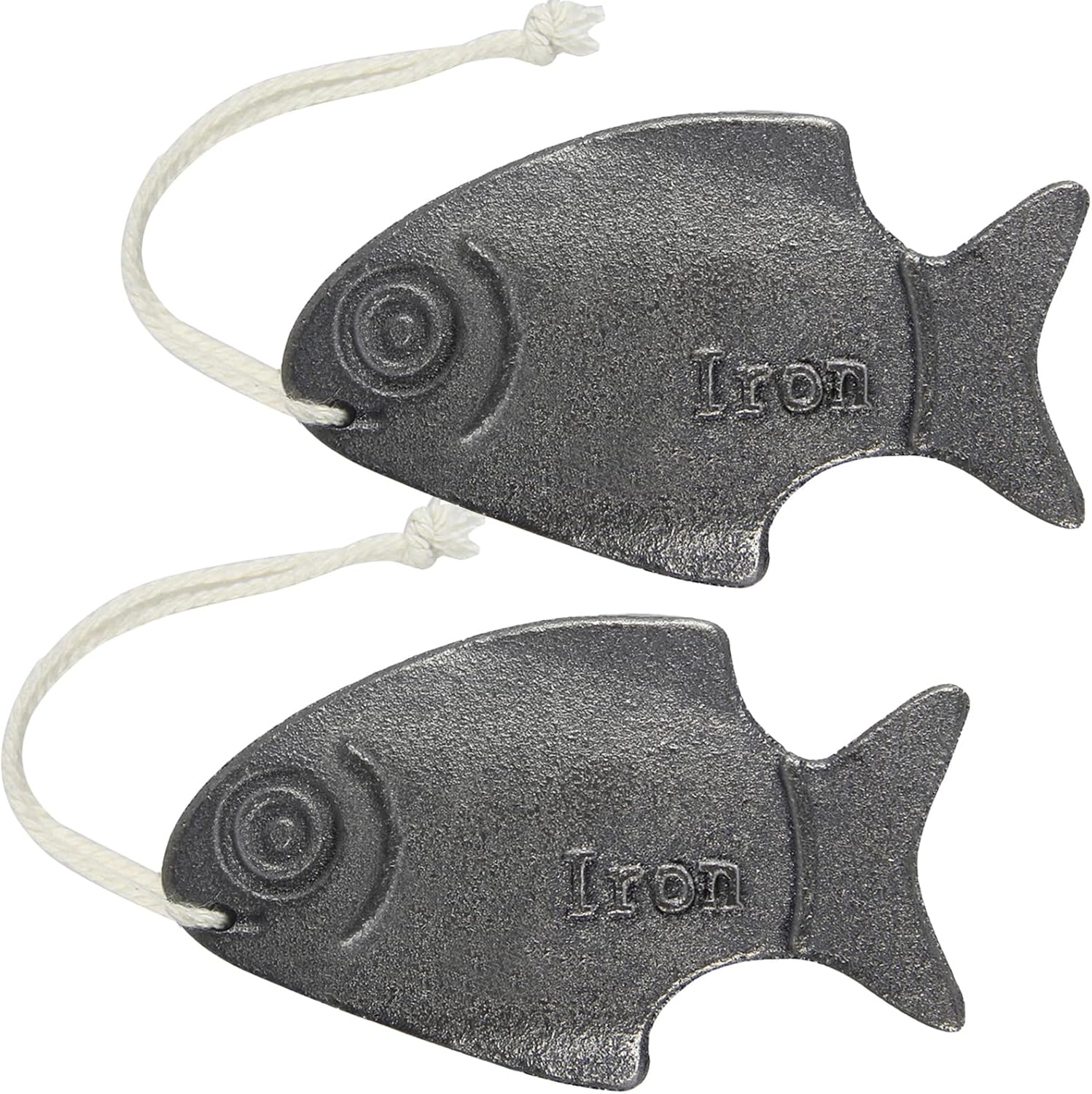 Set of 2 Amareu Iron Fish - Natural Iron Sources for Deficiency Prevention, Safe Cooking Tool with No Side Effects