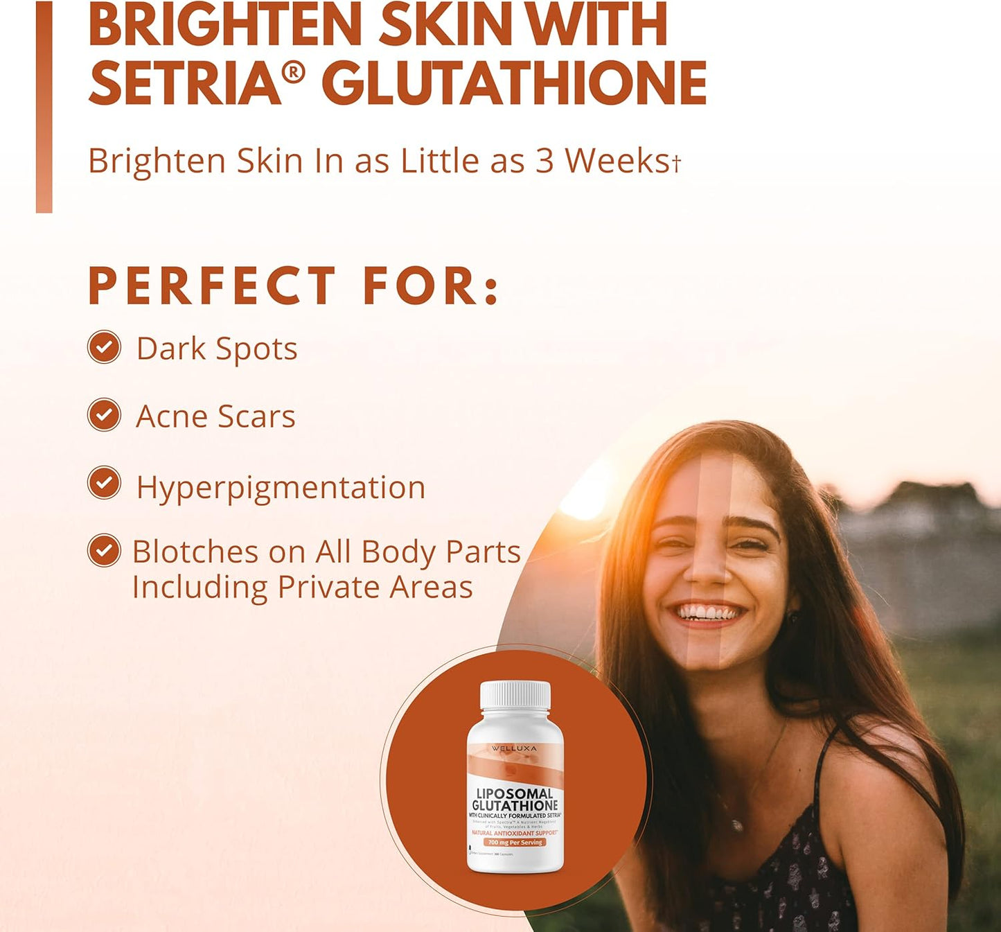 Setria® Liposomal Glutathione Supplement 700 mg - Pure Active Form with Enhanced Absorption for Antioxidant, Detox, Cardiovascular, and Immune Health Support - Non GMO - 60 ct