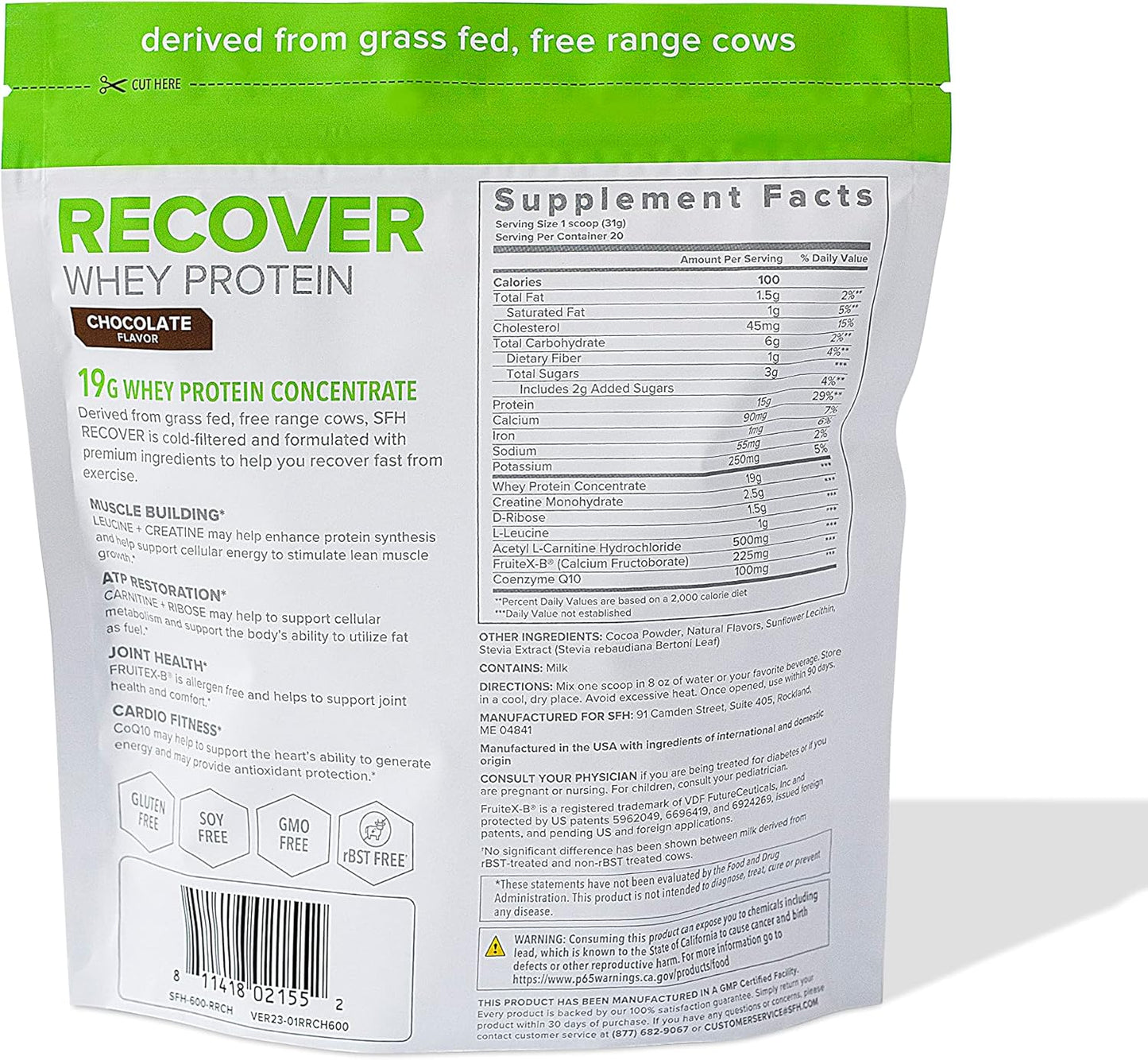 SFH Pre and Post Workout Bundle - Push Fruit Punch & Recover Chocolate Powder