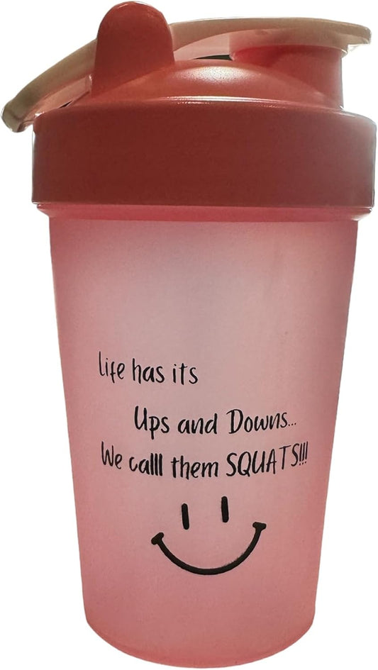 ShakeELITE 13oz Protein Shaker Bottle with Leak-Proof Lid and Mixing Ball - BPA-Free Blender for Gym and On-the-Go Nutrition