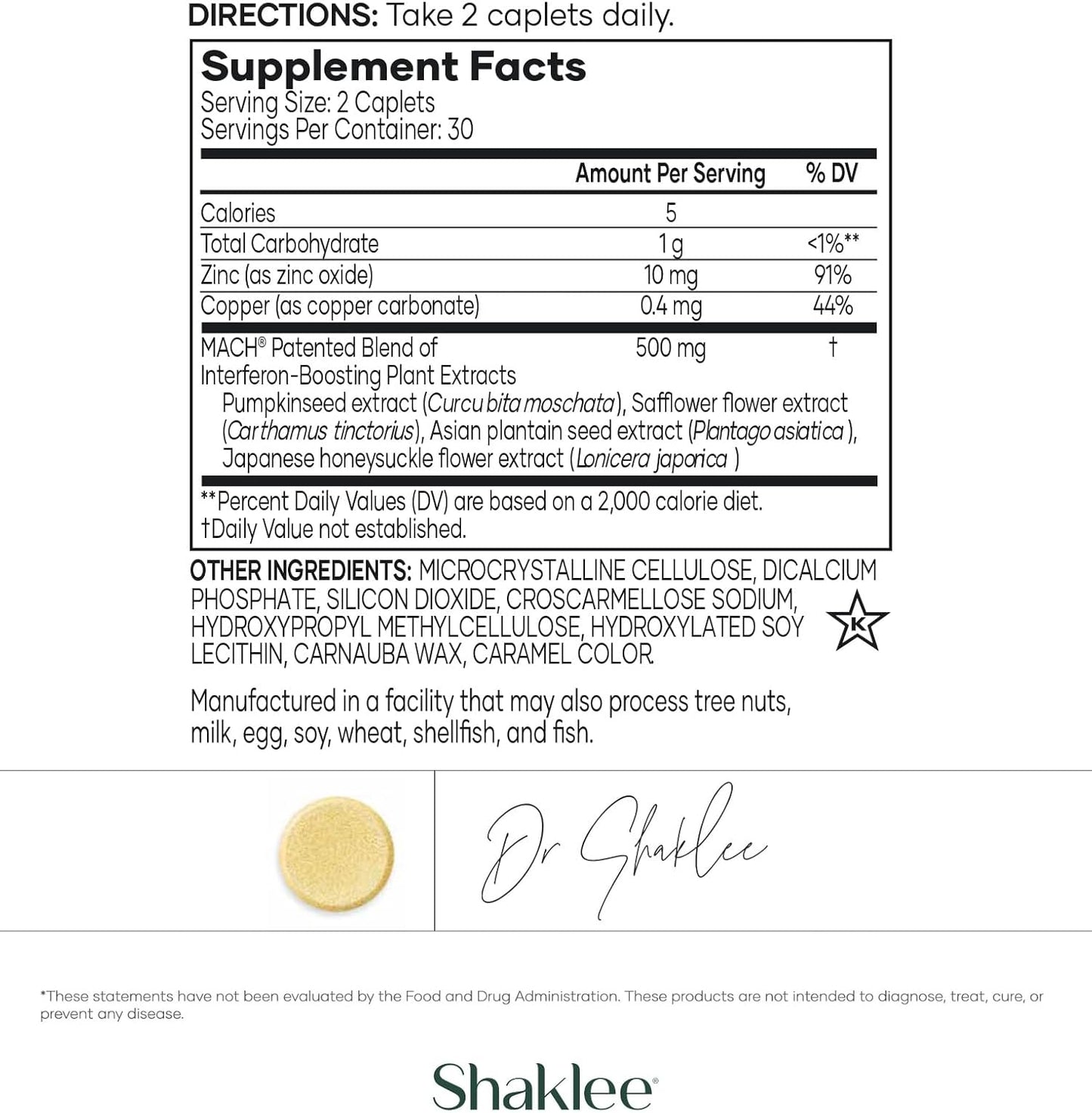 Shaklee Chewable Vitamin C Tablets - 250mg Lemon Flavored - Supports Cells & Immune System - Easy Consumption for Kids & Adults - 60 Count