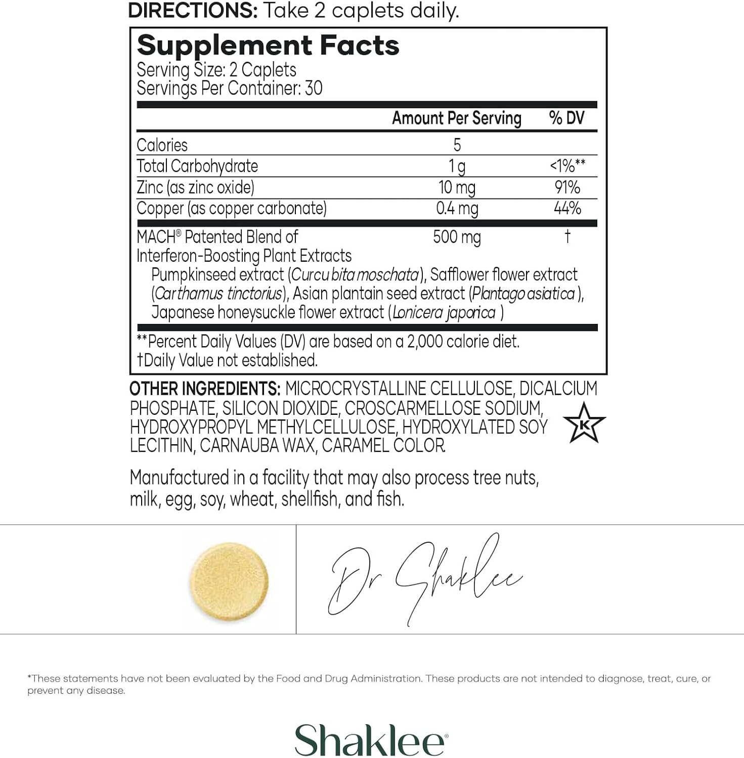 Shaklee Chewable Vitamin C Tablets - 250mg Lemon Flavored - Supports Cells & Immune System - Easy Consumption for Kids & Adults - 60 Count