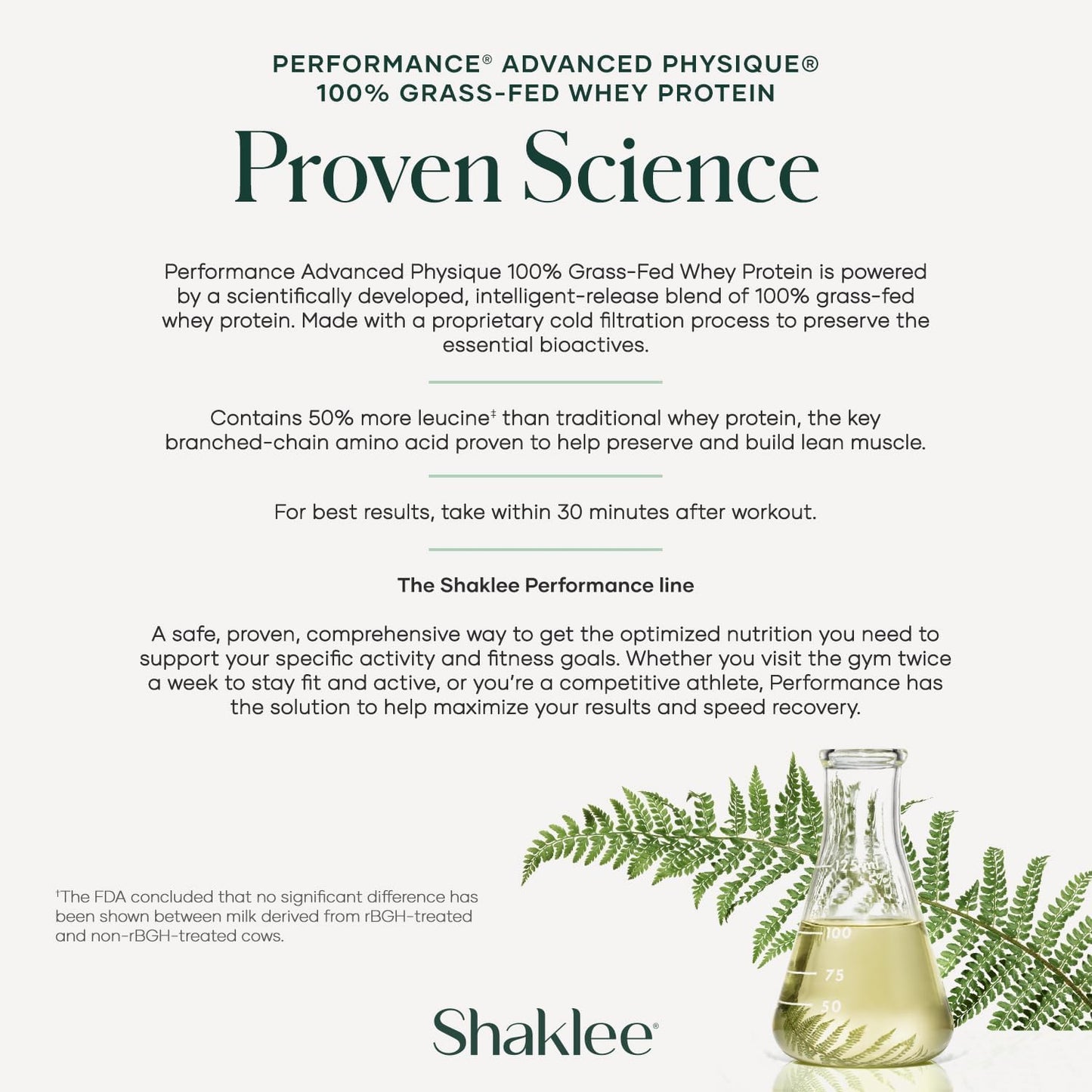 Shaklee Performance Advanced Physique Grass-Fed Whey Protein: Chocolate, 20g Protein, 110 Calories, Fast-Absorbing Formula - 20 Servings