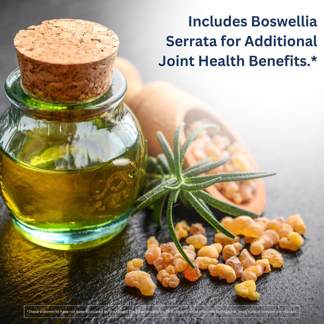 Shellfish-Free Vegetarian Glucosamine Sulfate with Boswellia Serrata - Non GMO Joint Supplement - Gluten-Free - 2 Pack