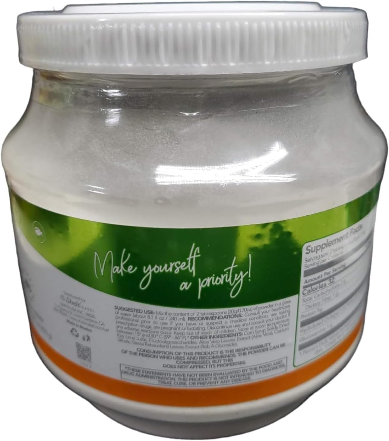 Shelo Nabel Key Lime Flavored Hydrolyzed Collagen with Glucosamine 15.87oz