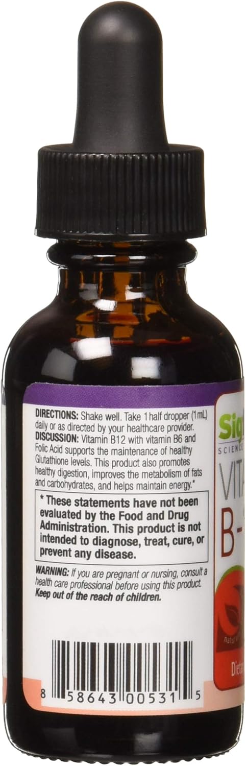 SIGFORM Vitamin B12 5000 Sublingual Supplement for Energy and Metabolism, 0.02 lb