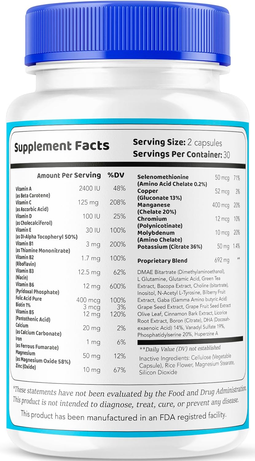 Sight Clear 20/20 Vision Capsules for Healthy Eye Support - 1 Month Supply