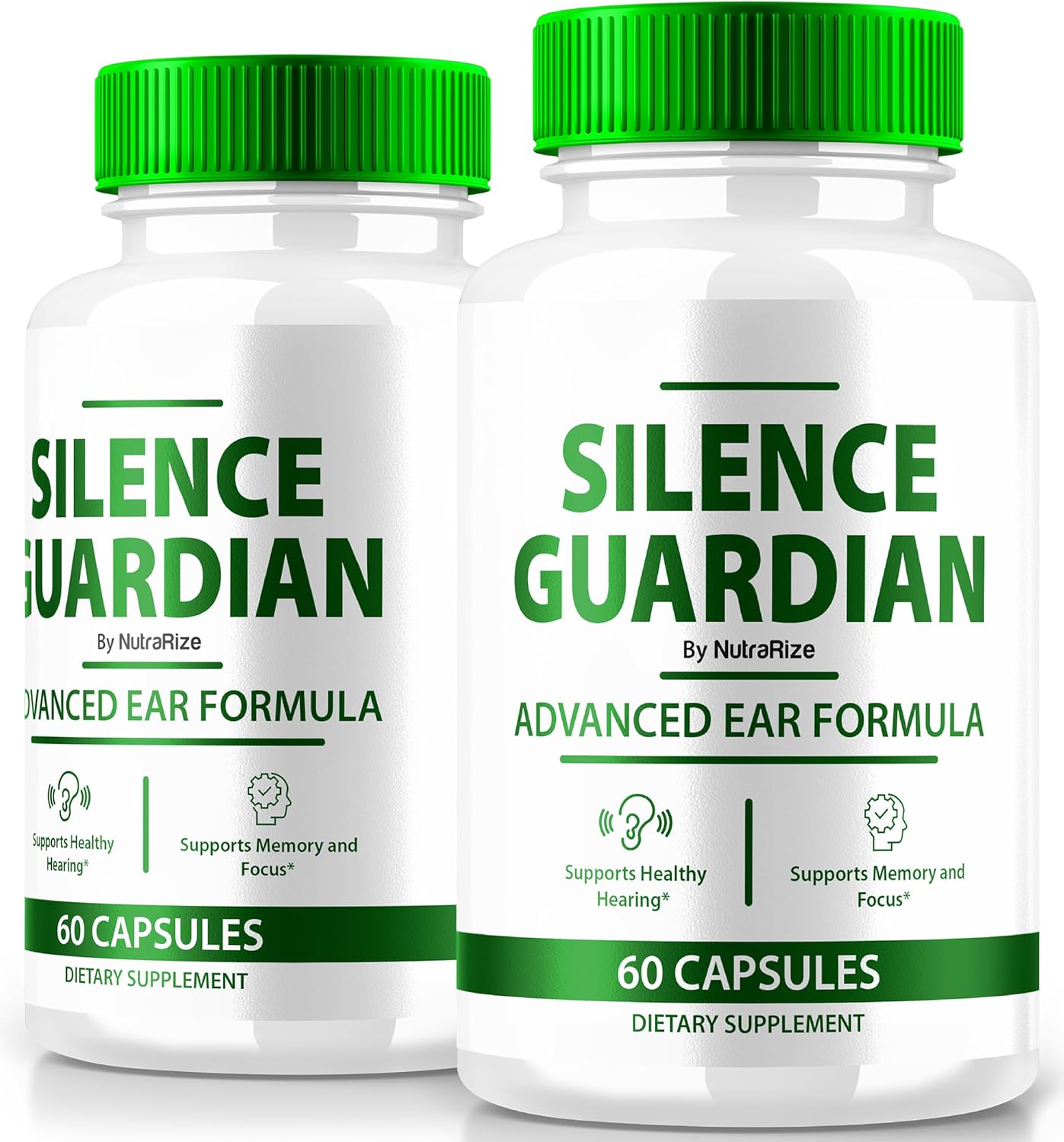 Silence Guardian Ear Health Supplement (2 Pack) - Advanced Formula for 360° Hearing Support, All Natural Ingredients, 120 Capsules