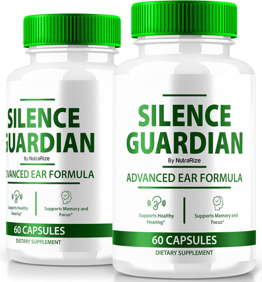 Silence Guardian Ear Health Supplement (2 Pack) - Advanced Formula for 360° Hearing Support, All Natural Ingredients, 120 Capsules
