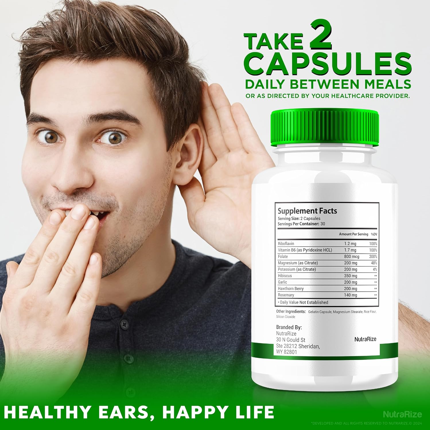 Silence Guardian Ear Health Supplement (2 Pack) - Advanced Formula for 360° Hearing Support, All Natural Ingredients, 120 Capsules