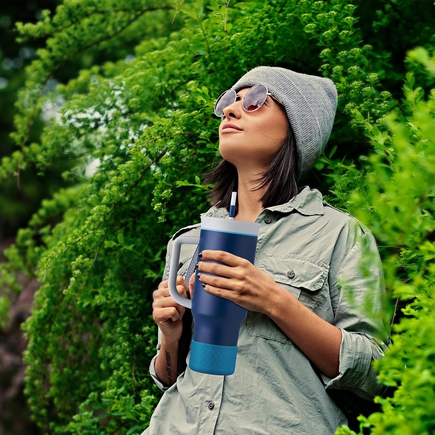 Silicone Boot for Owala 40 oz & 24 oz Insulated Tumbler - Anti-Slip Sleeve, BPA-Free & Dishwasher Safe