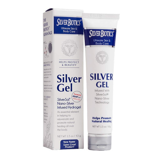 Silver Biotics Silver Gel by American Biotech Labs - 1.5oz - Natural Antibacterial Skin Care Formula with Silver Technology