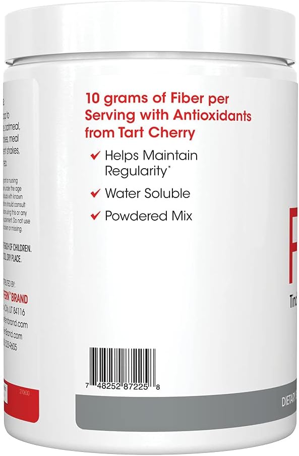 Silver Fern Tino High Fiber Supplement Powder - Non-GMO Prebiotic Digestive Friendly Mix - Water Soluble - Add to Water, Juice, Shakes, Cereal - 2 Canisters - 15.9 Oz. ea.