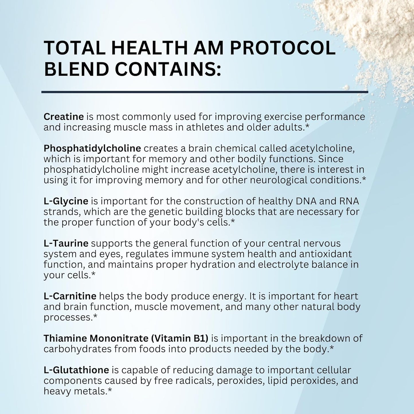 Simplesa Total Health AM Nutrition Powder Blend with Vitamins - Boost Energy and Support Brain Health - 180g