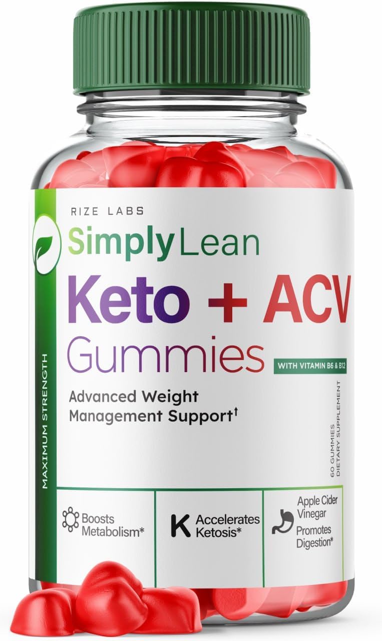 Simply Lean Keto + ACV Gummies - Advanced Weight Loss Supplement (60 Gummies)
