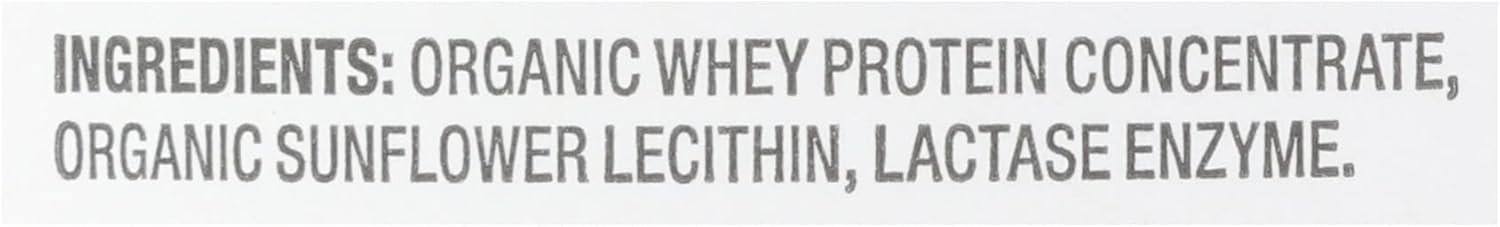 Simply Tera's 12 OZ Organic Lactose-Free Whey Protein Powder