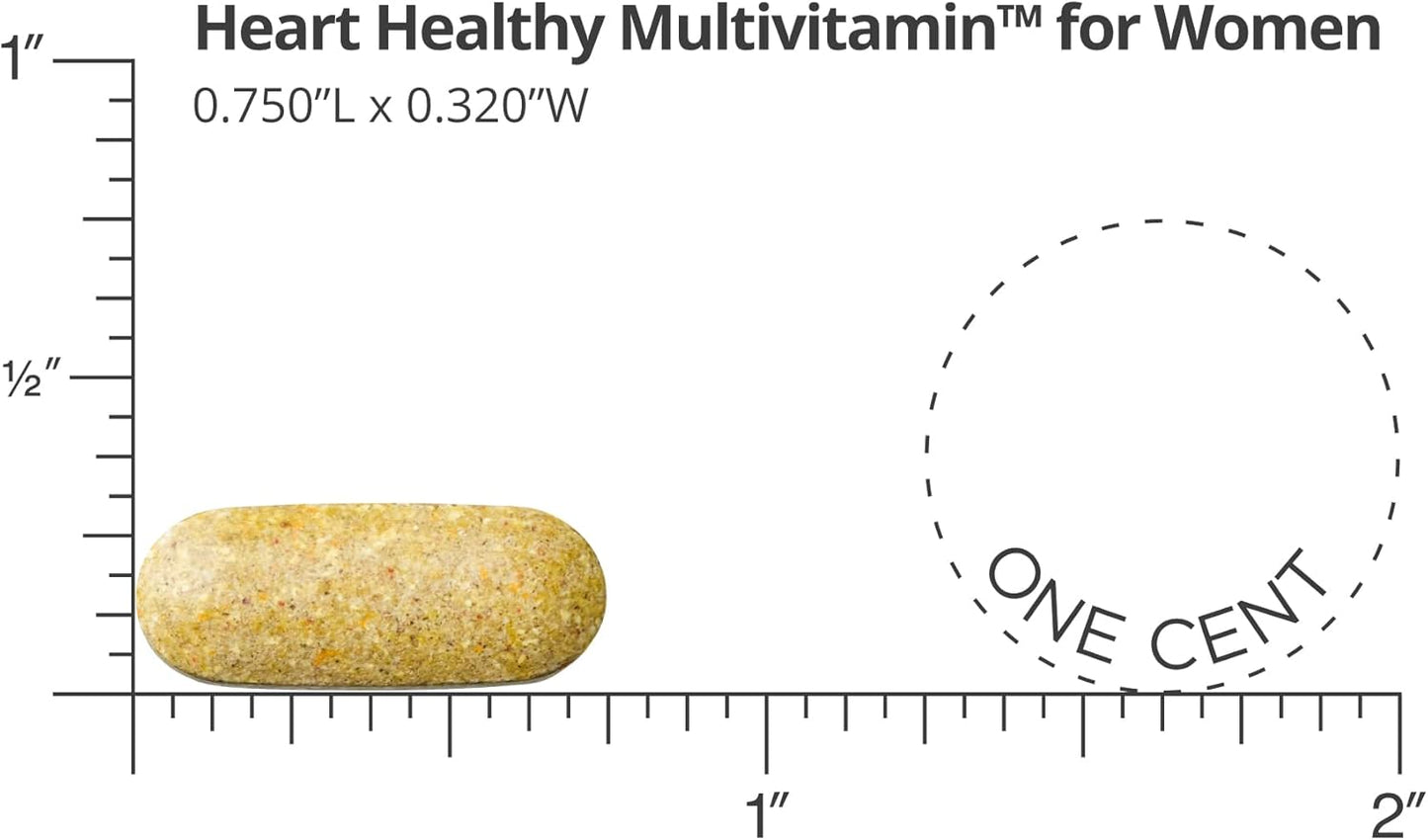 Sinatra Women's Heart Health Multivitamin with Vitamin D, A, B12, C, E, Biotin, Folate, Zinc - 90 Tablets
