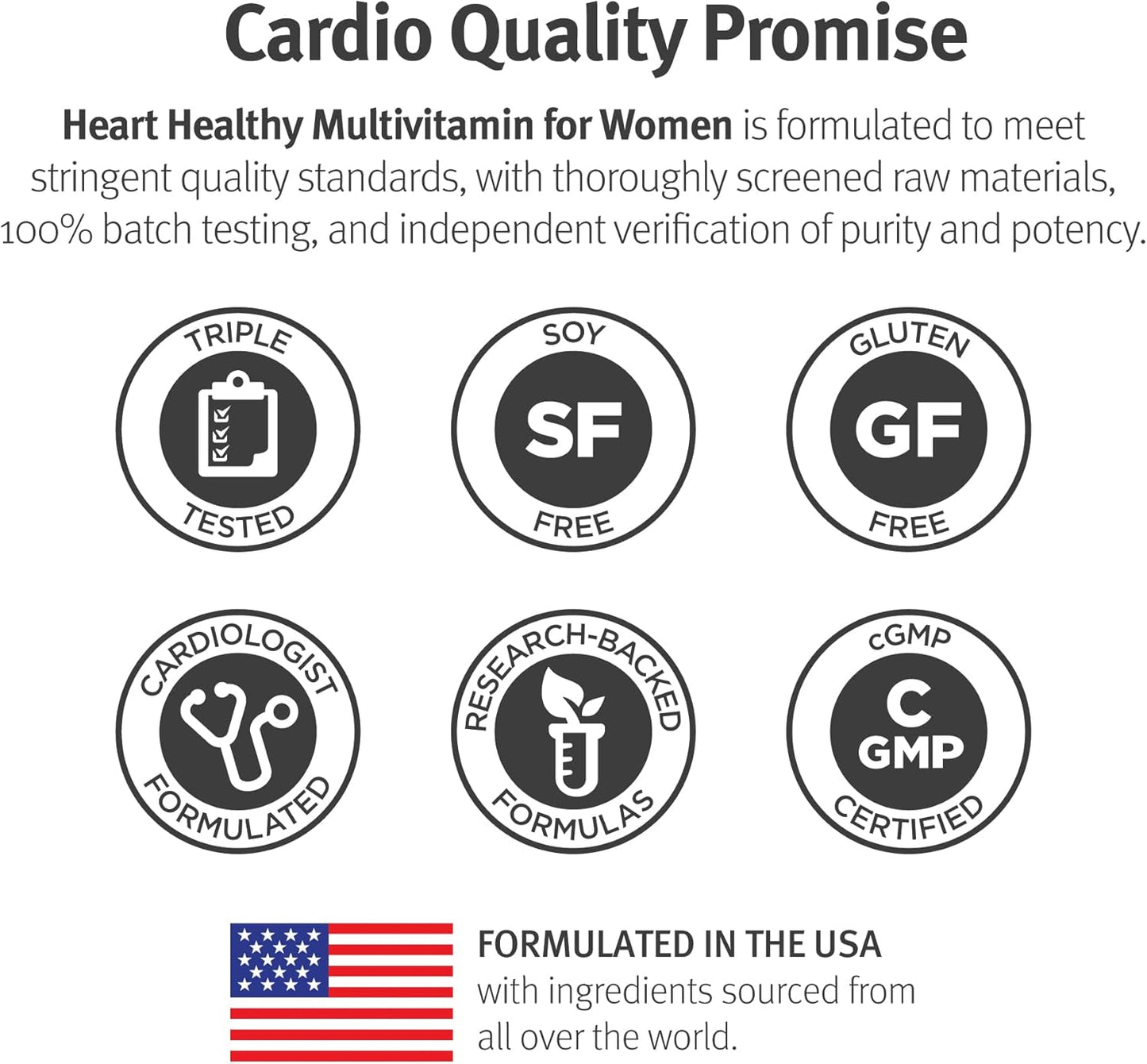 Sinatra Women's Heart Health Multivitamin with Vitamin D, A, B12, C, E, Biotin, Folate, Zinc - 90 Tablets