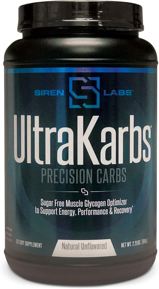 SIRENLABS Ultra Karbs Mass Gainer with KarboLyn - Healthy Carb Loading for Men - Faster Recovery and More Energy - Post-Workout Muscle Builder (40 Servings)