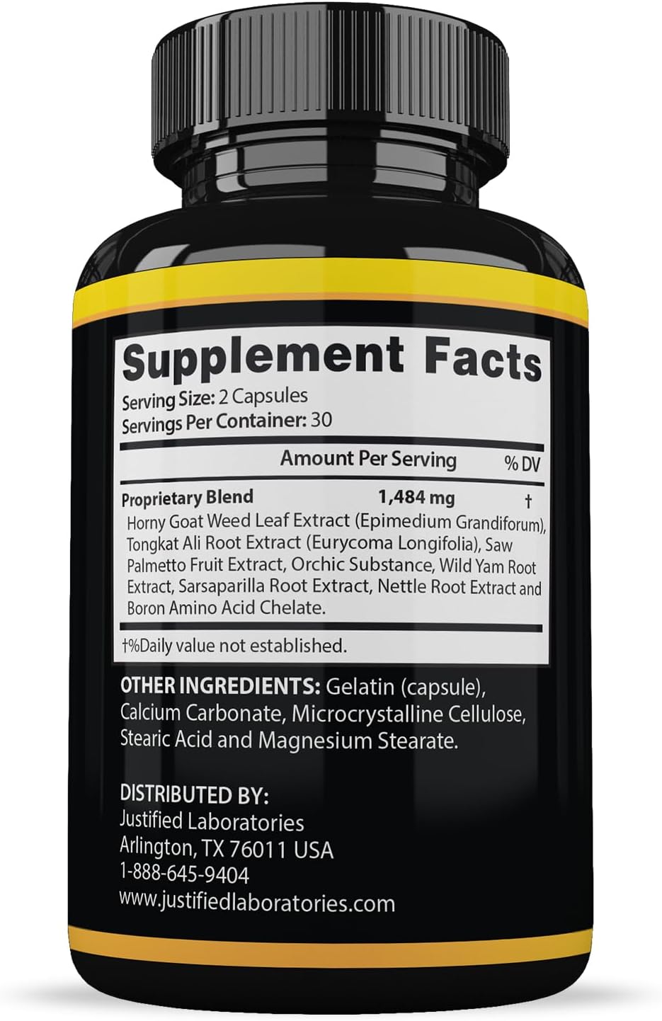 Sizegenix Men’s Health Supplement 1484mg 2 Pack - 240 Capsules from Justified Laboratories