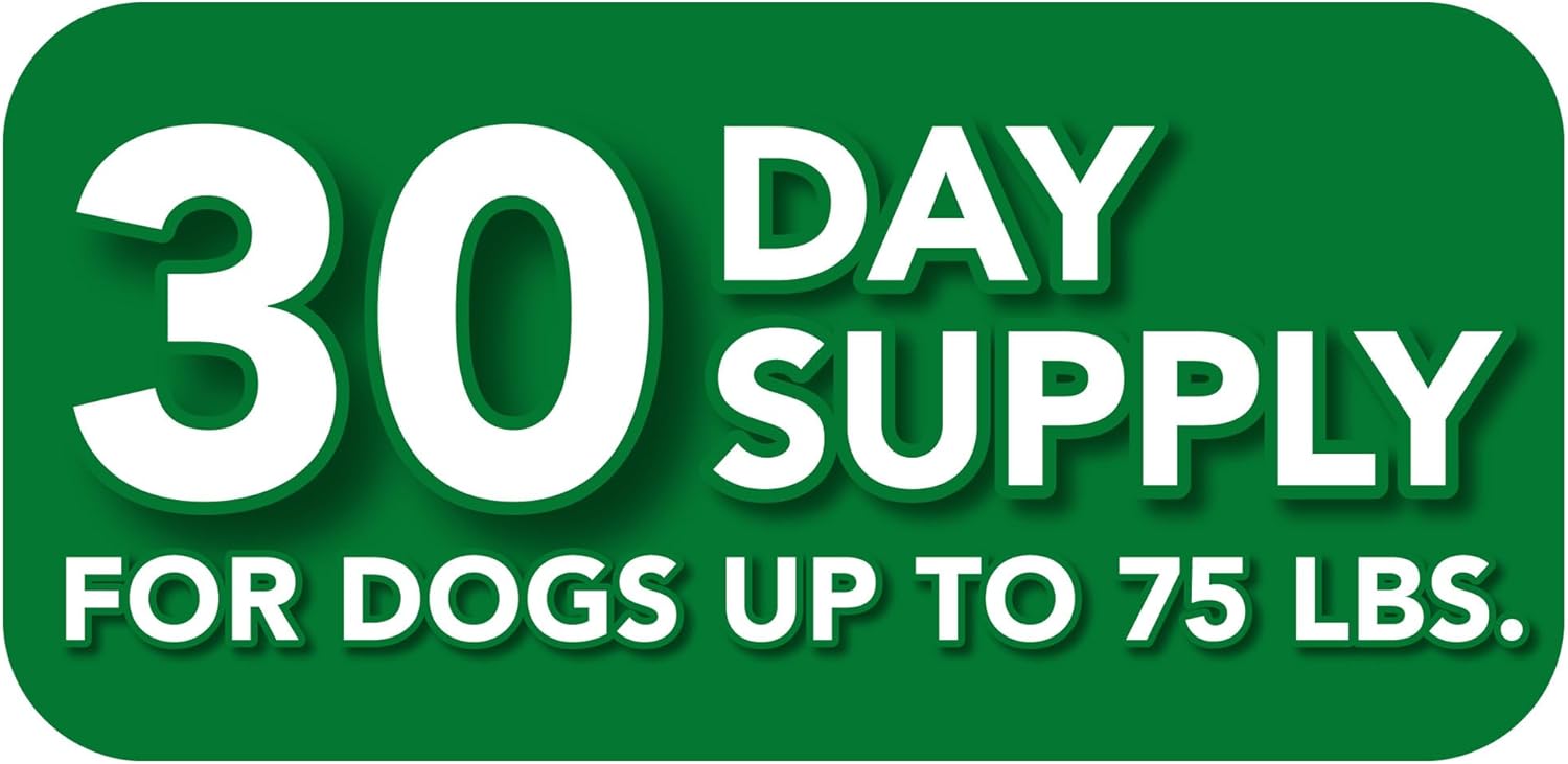 Skin & Coat Soft Chew Dog Supplements with Vitamin E & Biotin - Promotes Healthy Skin & Coat - 30 Day Supply