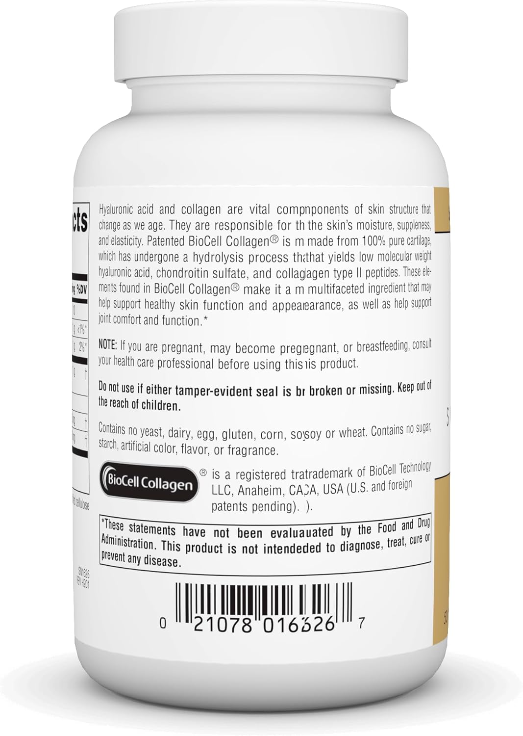 Skin Eternal Hyaluronic Acid Tablets - 50mg, 120 Count by Source Naturals