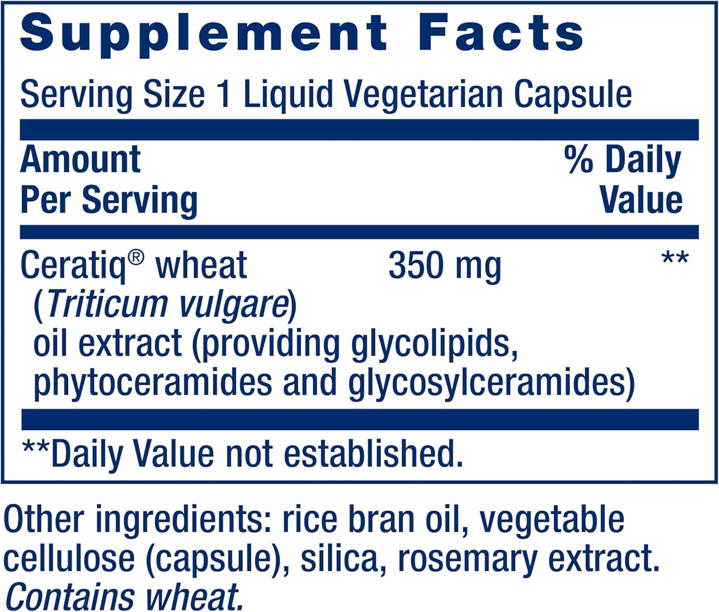 Skin Restoring Ceramides Supplement - Promotes Hydration & Healthy Skin - Non-GMO, Gluten-Free - 30 Liquid Capsules