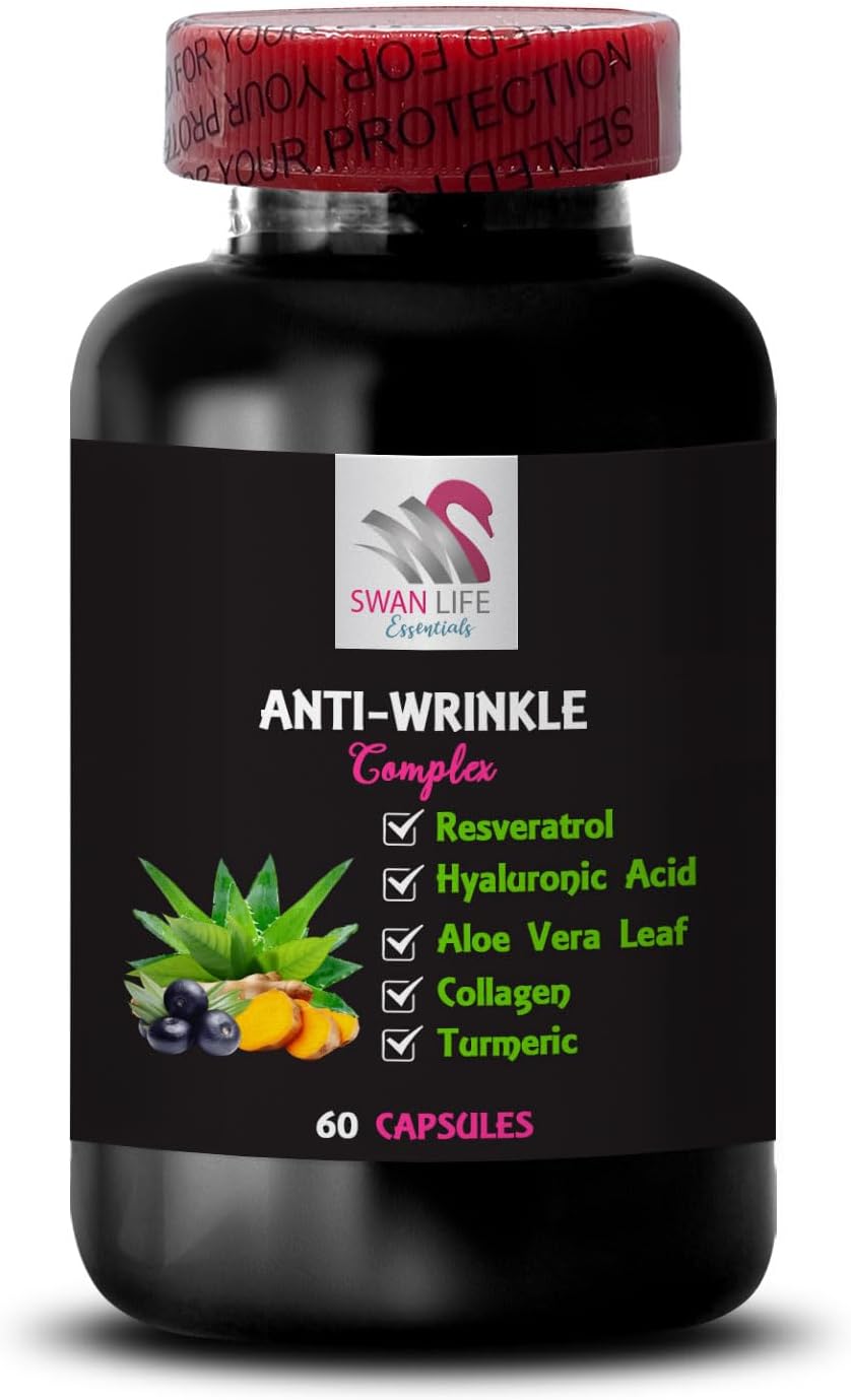 Skin Softening Anti-Wrinkle Formula with Aloe Vera, Collagen, and Green Coffee Bean - 60 Capsules