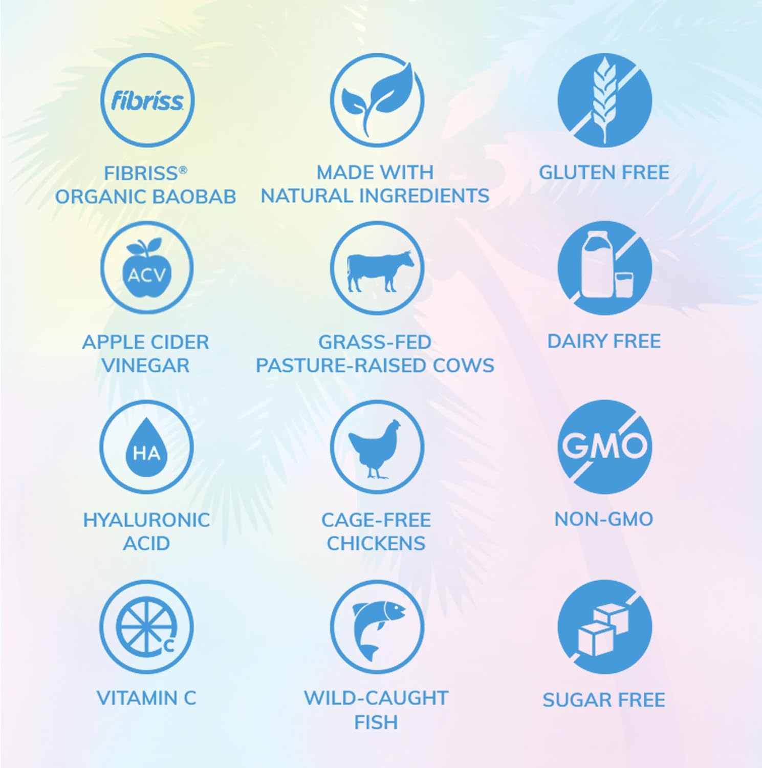 SkinnyFit Super Youth Collagen Peptides with Probiotics, Baobab Fiber, ACV, Hyaluronic Acid, Vitamin C - Skin, Hair, Joint & Metabolism Support - 30 Servings