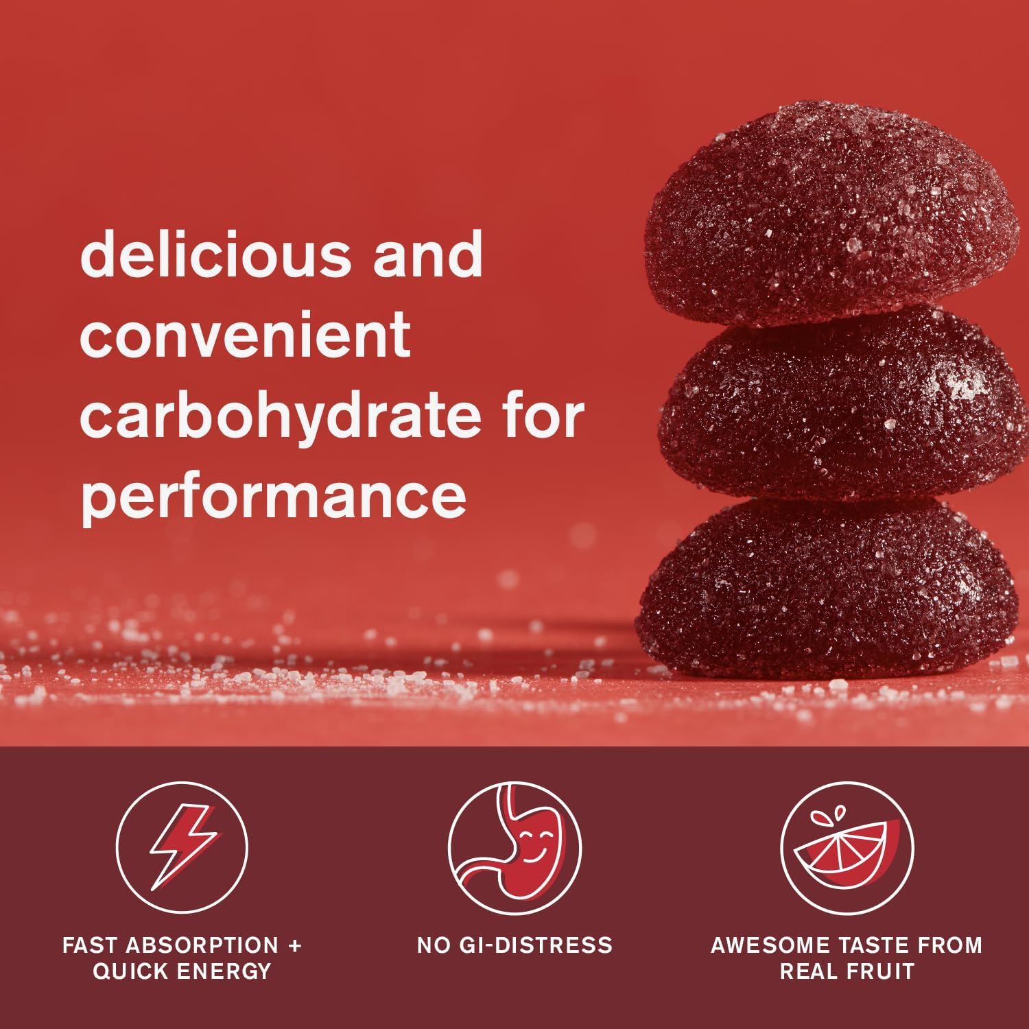 Skratch Labs Sour Cherry Energy Chews - Gluten Free & Vegan - 10 Pack for Running, Cycling, Performance