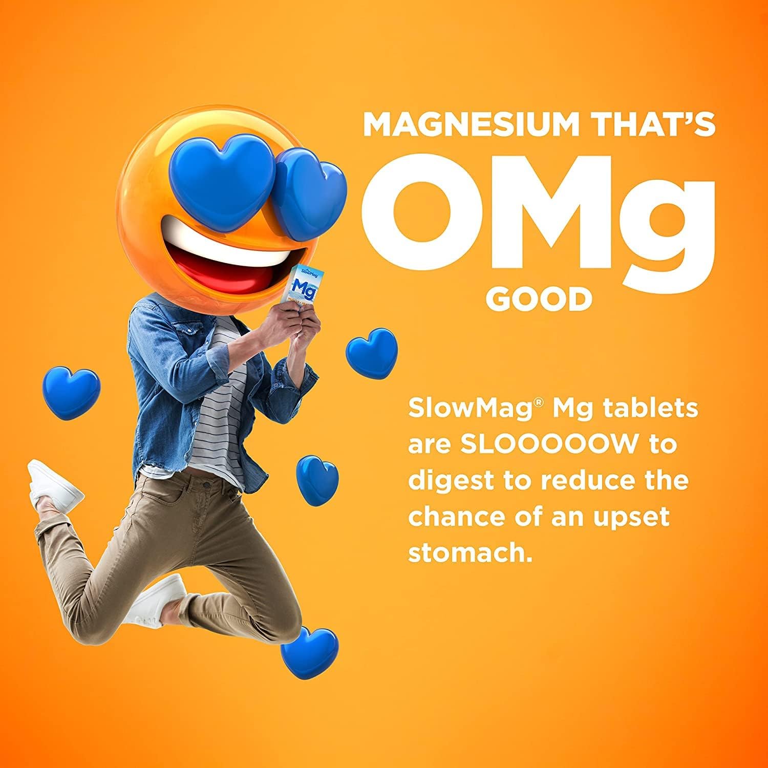 Slow-Mag Magnesium Chloride With Calcium, 60 tabs - Pack of 6 - Best Value Bundle