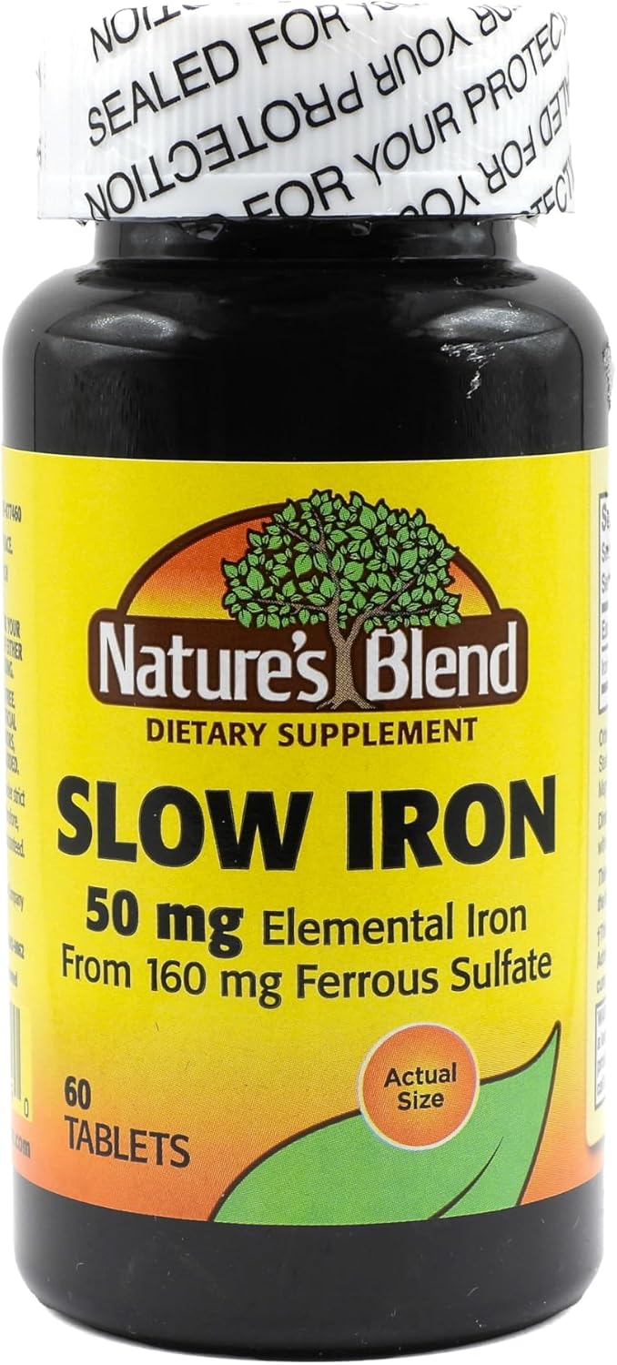 Slow Release Iron Supplement 50 mg (160 mg) - Comparable to Slow Fe® - 60 Tablets