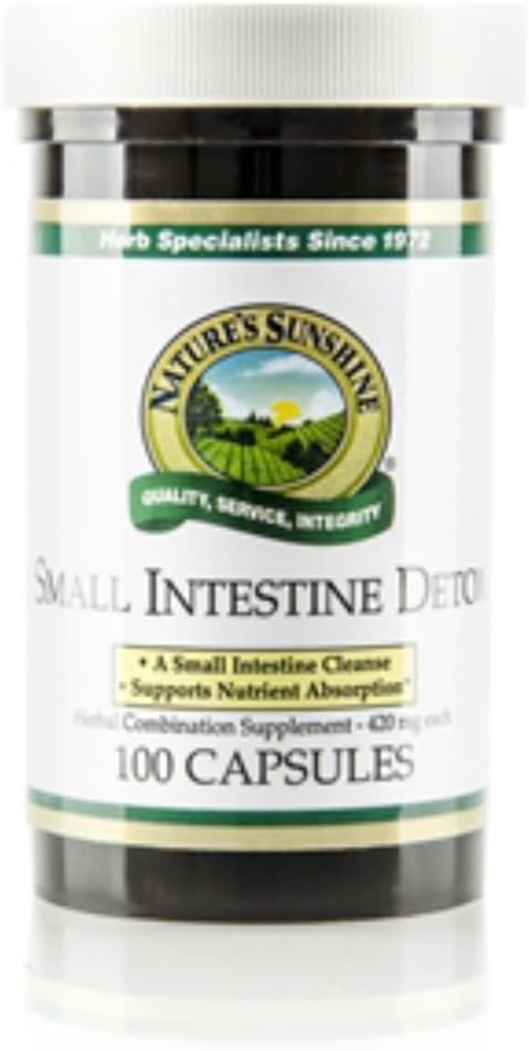 Small Intestine Detox Capsules - Natural Formula for Digestive Tissue Support & Protein Breakdown