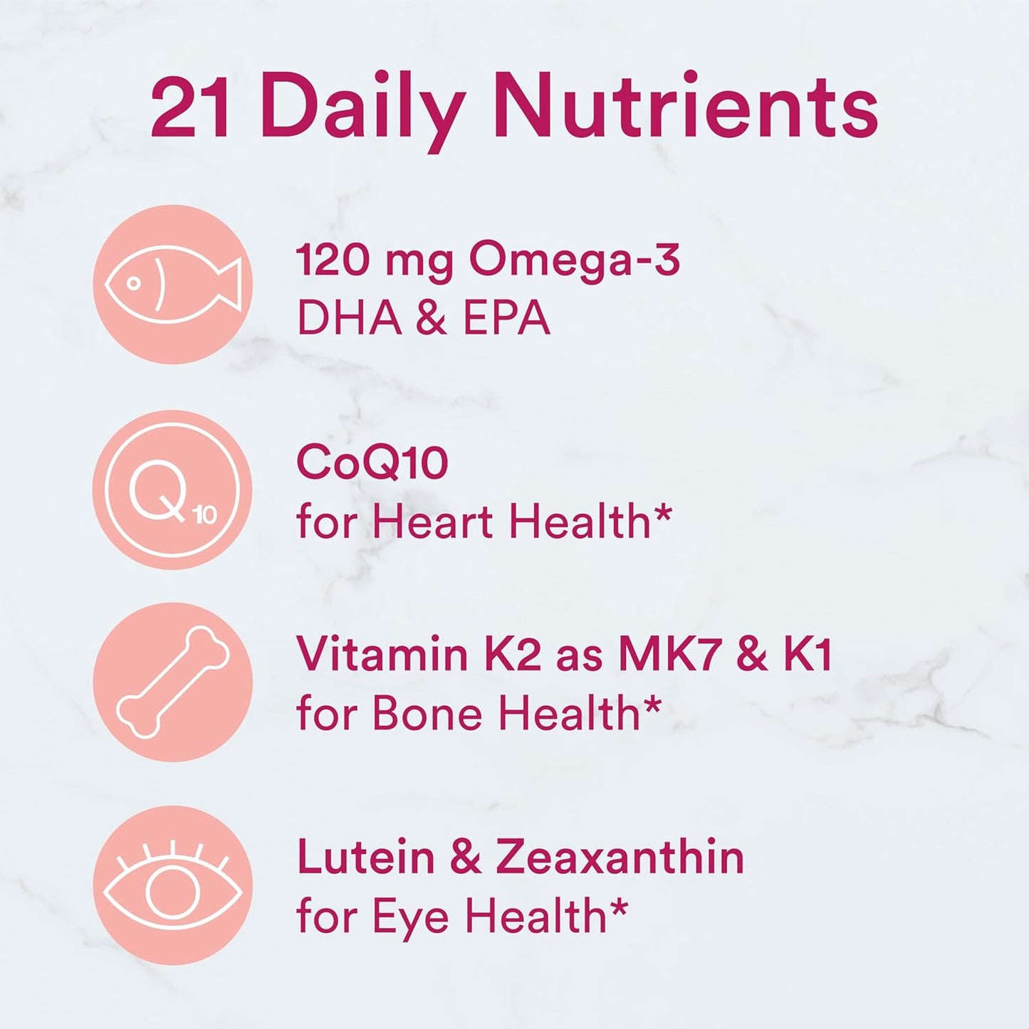 SmartyPants Women's 50+ Multivitamin Gummy with Omega 3 Fish Oil, Methylfolate, CoQ10, Vitamin D3, C, B12, B6, A, K, Zinc, Biotin - 120 Count