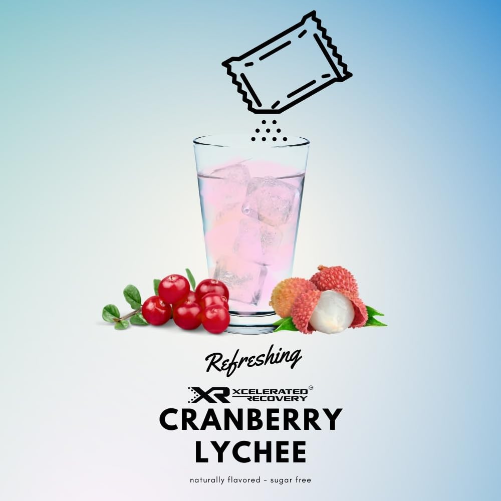 SNANA XR™ Musculoskeletal Recovery Supplement: 14-Pack for Injury & Surgery | Amino Acids, HMB, Creatine, AAKG | Cranberry Lychee Powder Drink Mix | NSF Certified