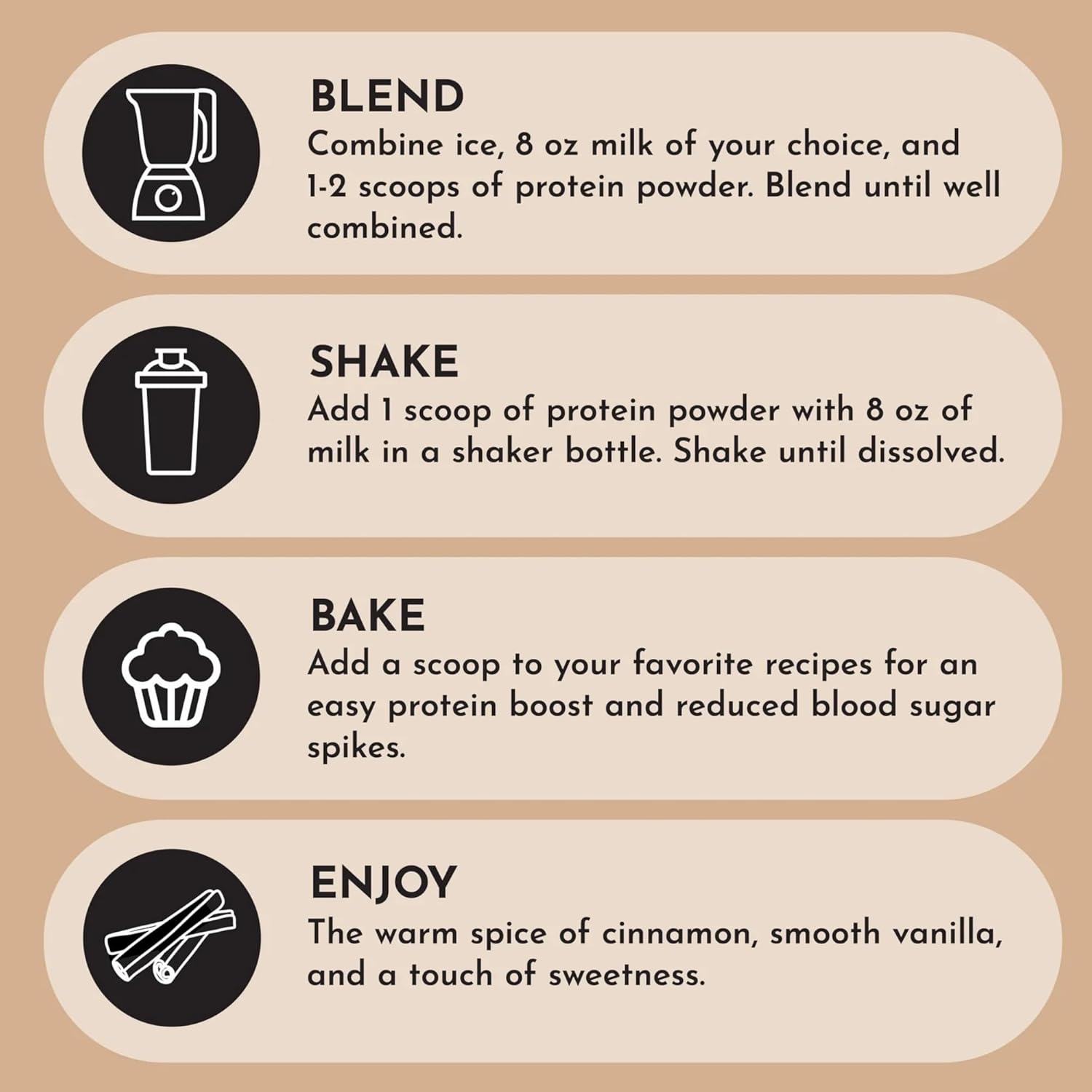 Snickerdoodle Protein Powder - 100% Grass-Fed Whey, Non-GMO, Gluten-Free - 15 Servings